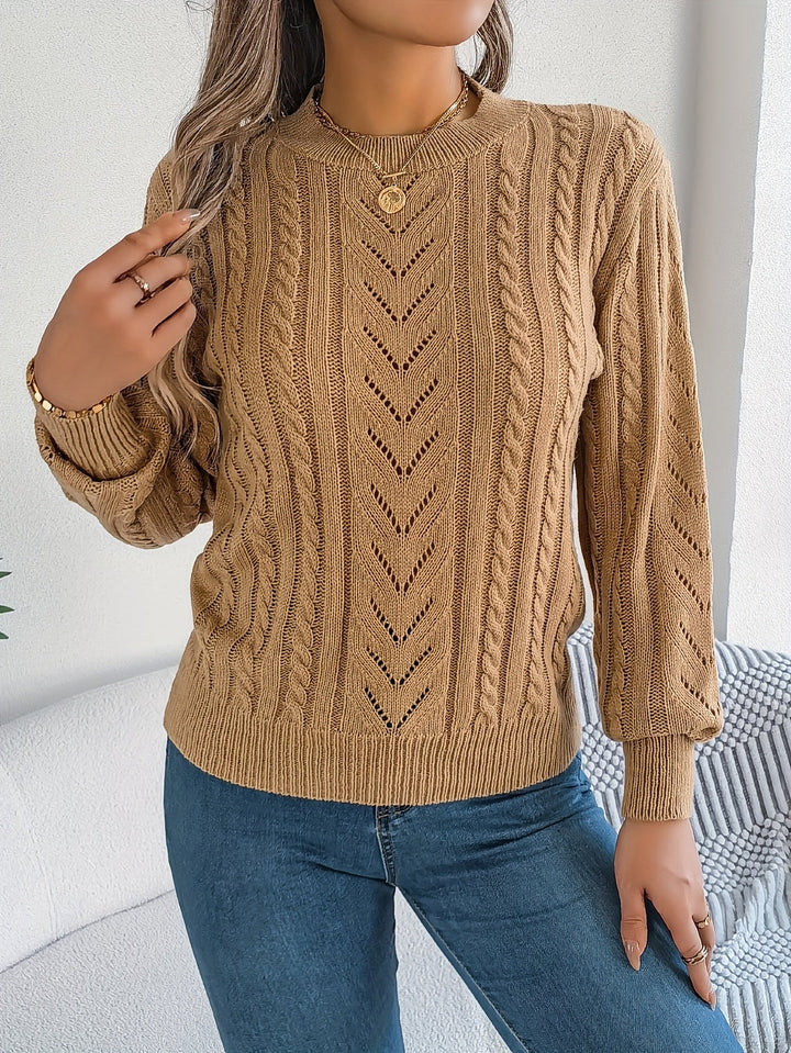 Blythe | Kabelgebreide Textuurtrui