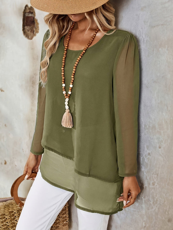 Annika | Gelaagde Vloeiende Blouse