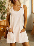 Anna | Casual Gestreepte Ronde Hals Jurk