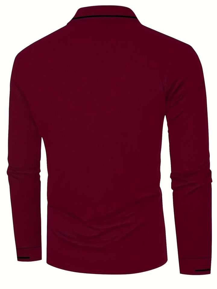 Dalton | Verfijnde Lange Mouwen Polo Shirt