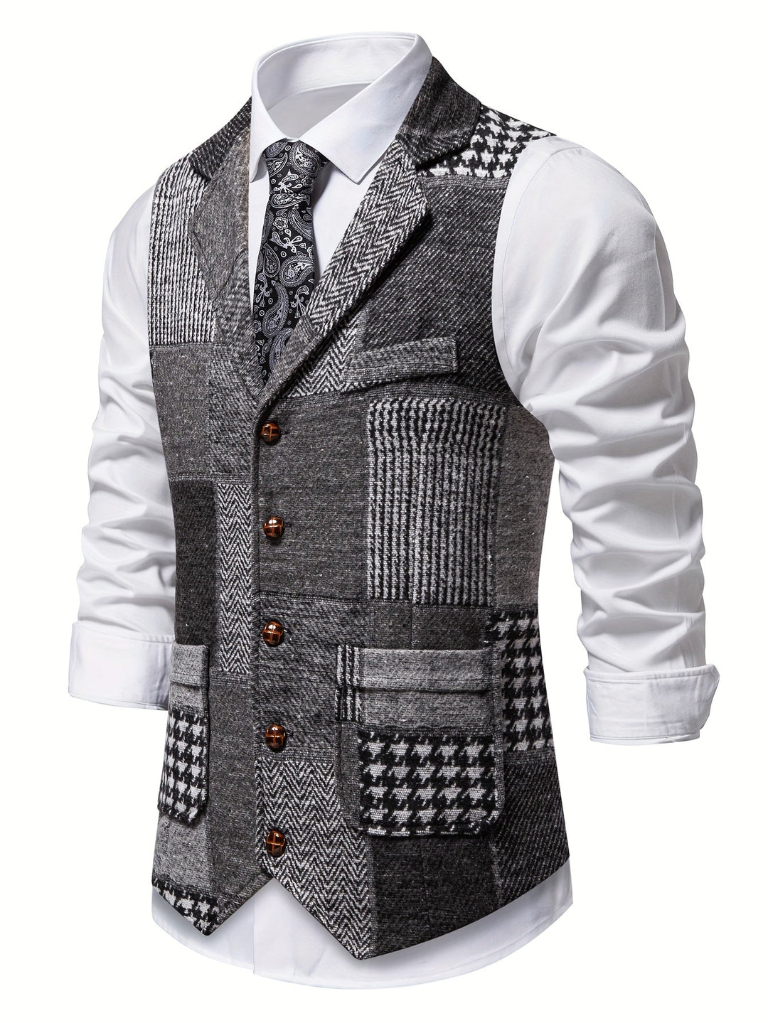 Tobias | Patchwork Op maat Gemaakt Vest