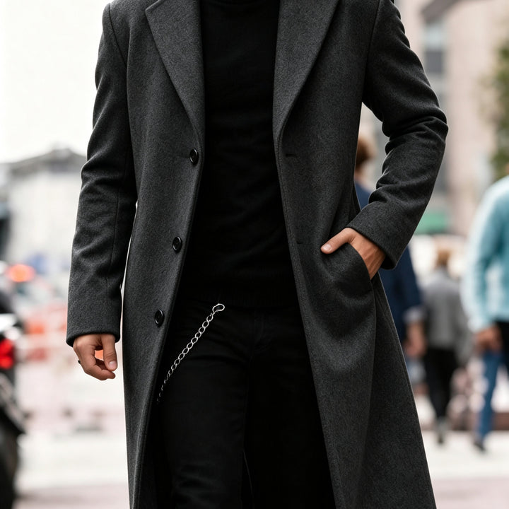 Chandler | Verfijnde Lange Trenchcoat