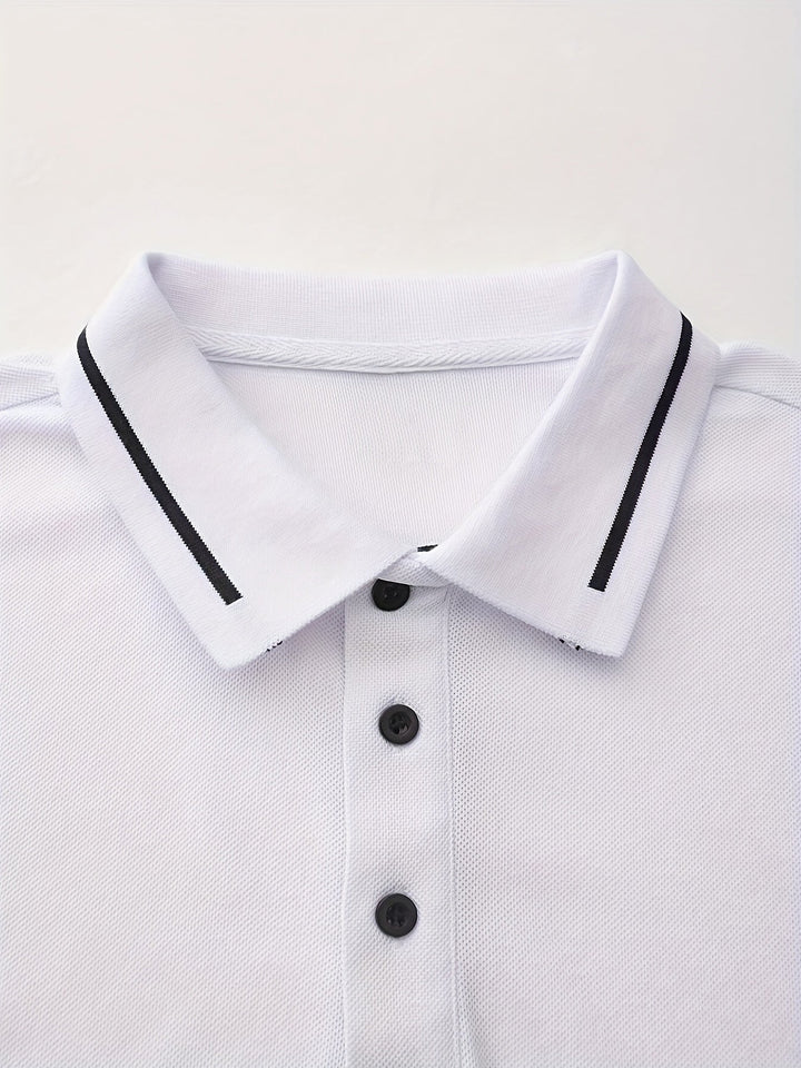 Dalton | Verfijnde Lange Mouwen Polo Shirt