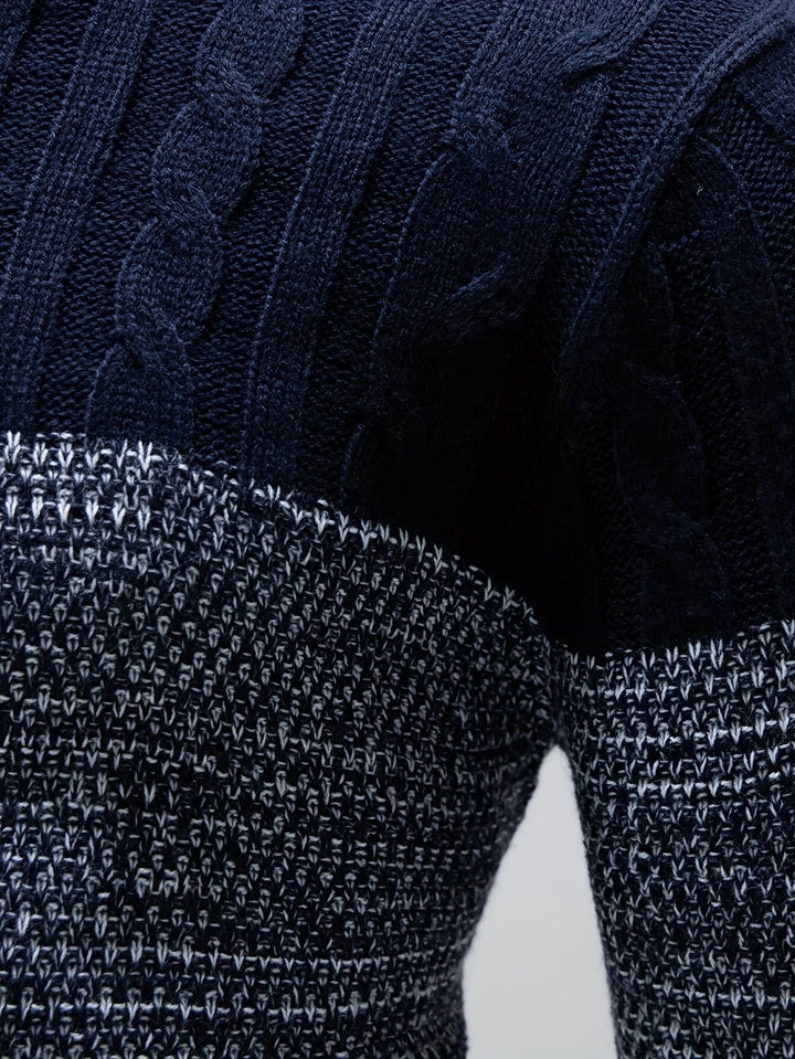 Graham | Kleur-Block Crew Neck Trui