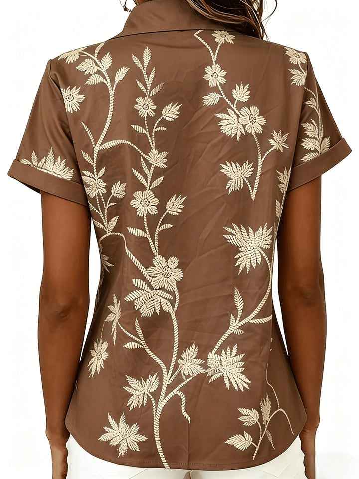 Regina | Botanische Print Shirt