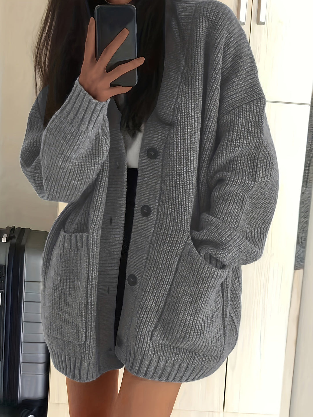 Maisie | Ontspannen Knop-Front Cardigan