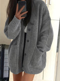 Maisie | Ontspannen Knop-Front Cardigan