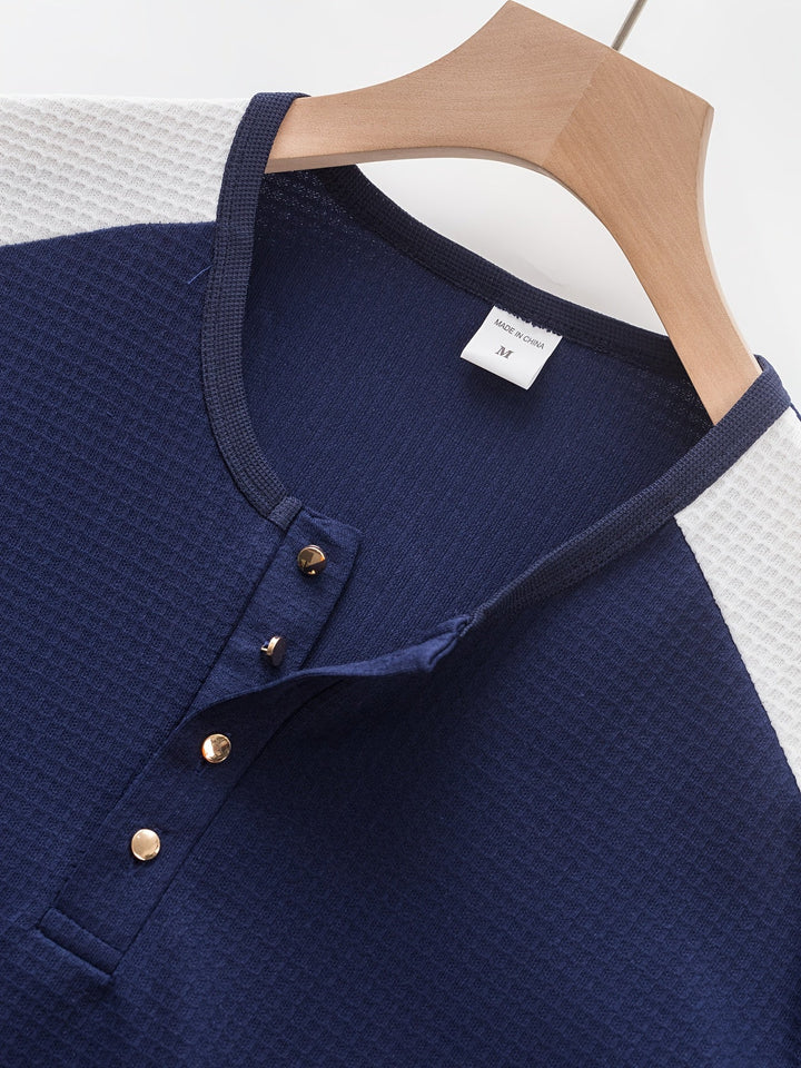 Curtis | Getextureerde Lange Mouwen Henley
