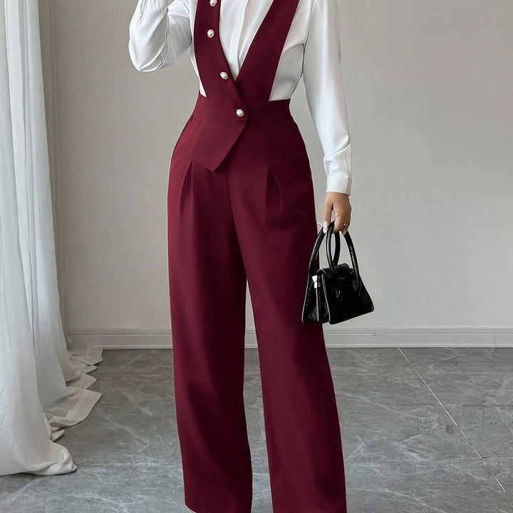 Coralie | Op maat gemaakte wijde jumpsuit