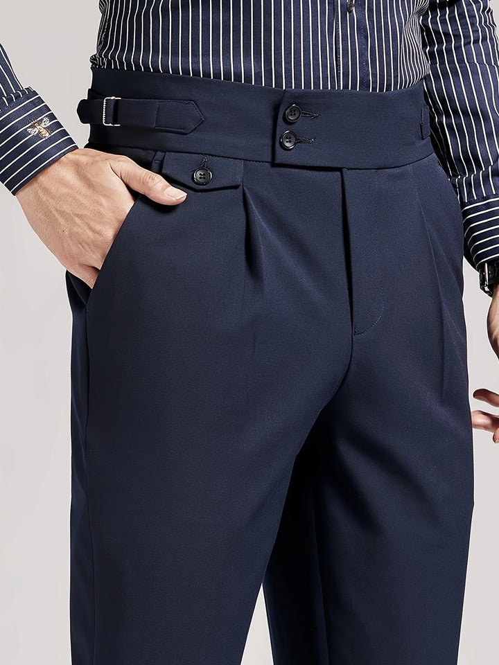 Hugo | Op Maat Gemaakte Enkele Plooien Broek