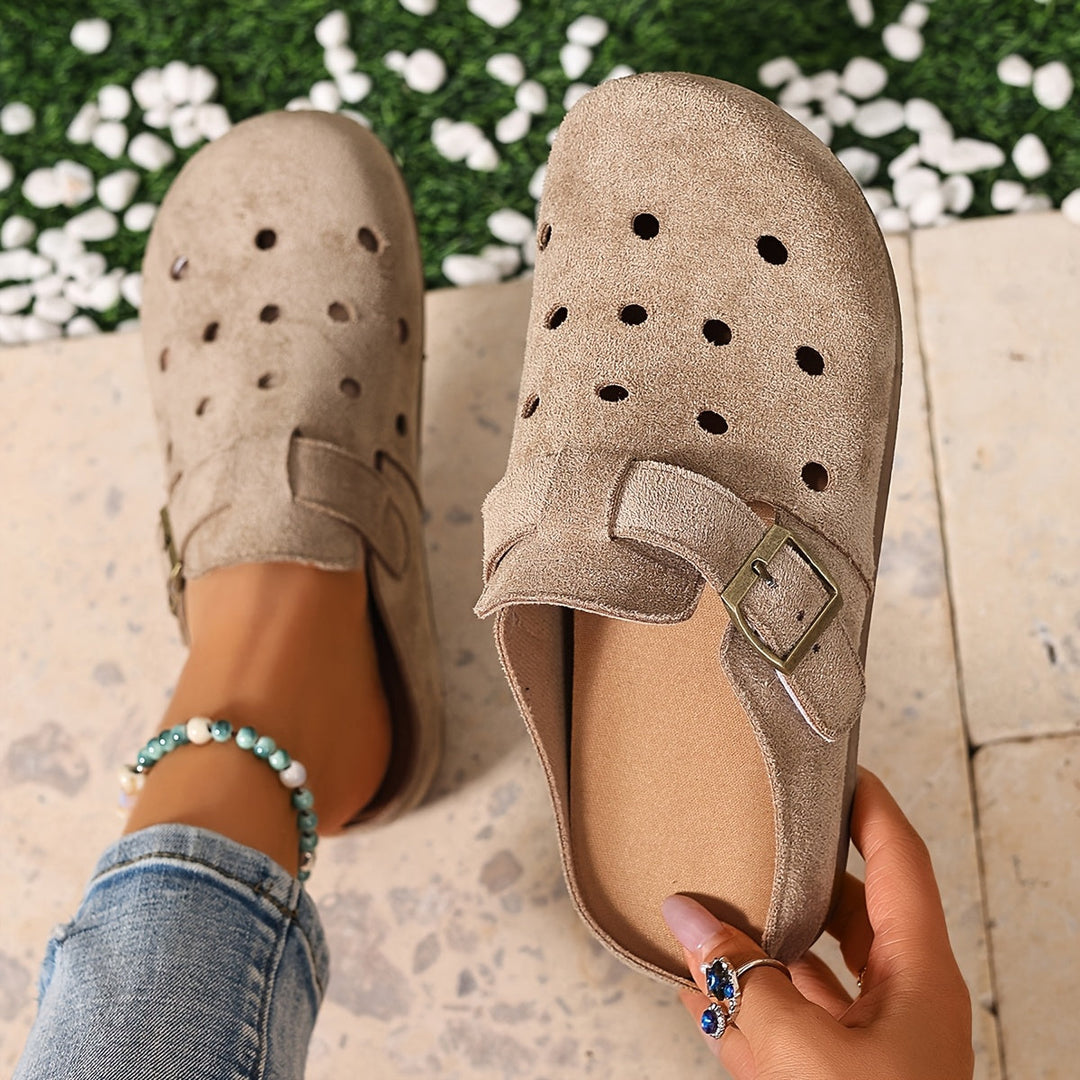 Marion | Slip-On Klompen met Gesp-Detail