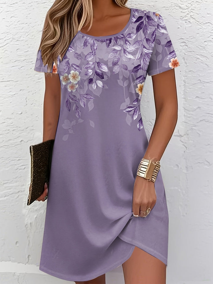 Marjorie | Elegante Bloemen A-Lijn Jurk