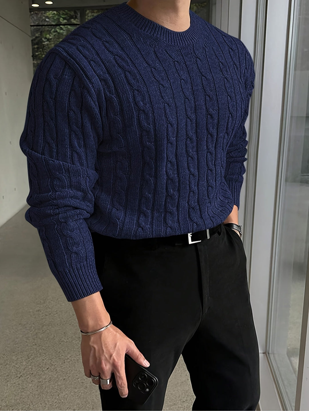 Preston | Gedraaide Kabel Pullover Sweater