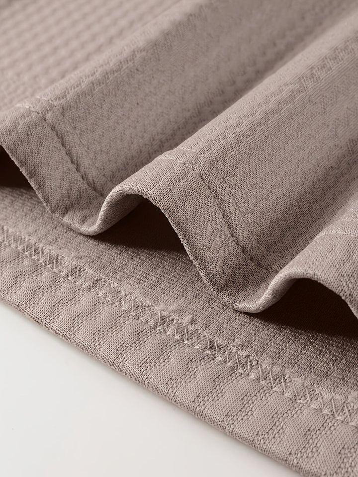 Fletcher | Textured Longsleeve Polo Shirt