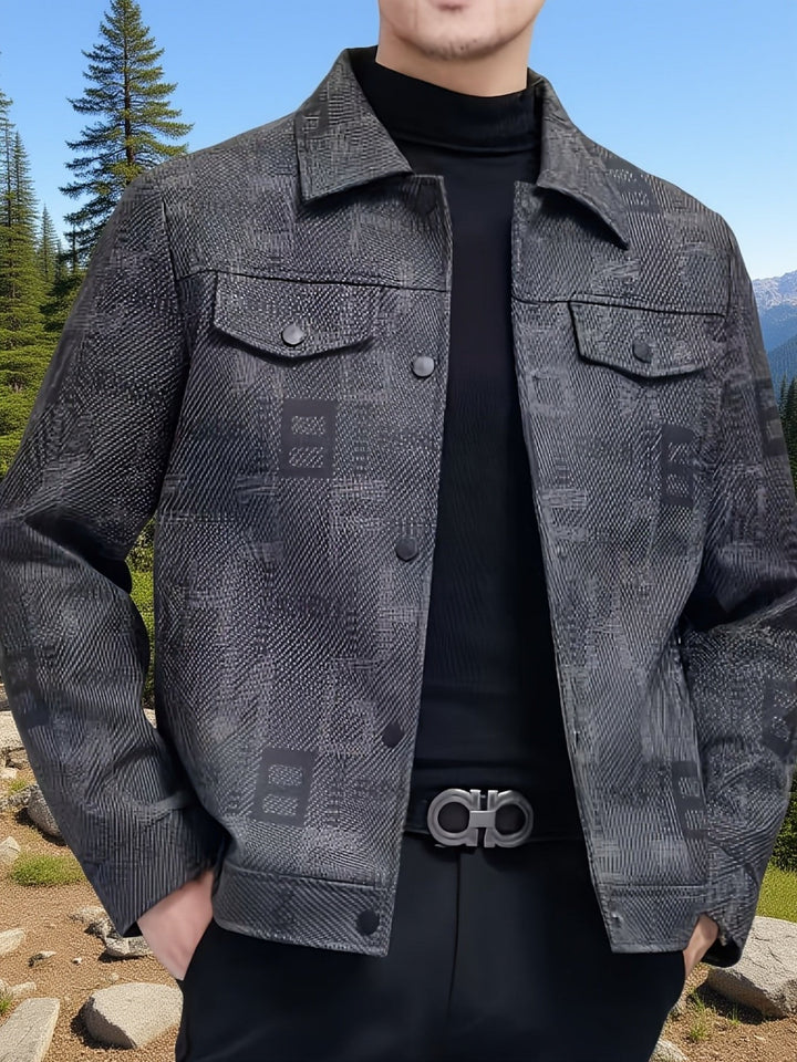 Fletcher | Geprinte Trucker Jacket