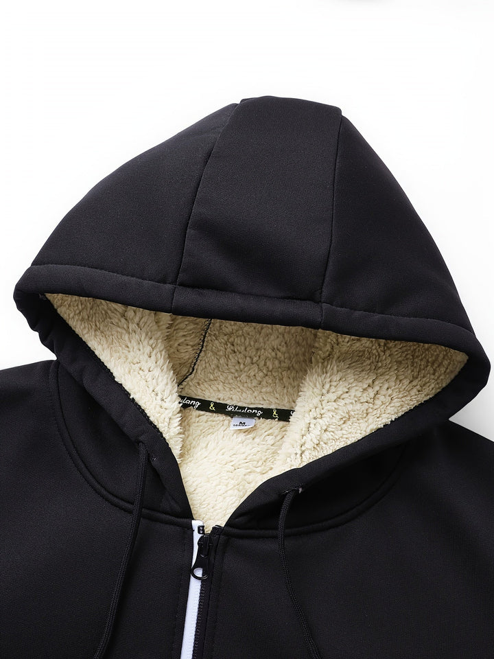 Russell | Gezellige Hooded Zip-Up Jas