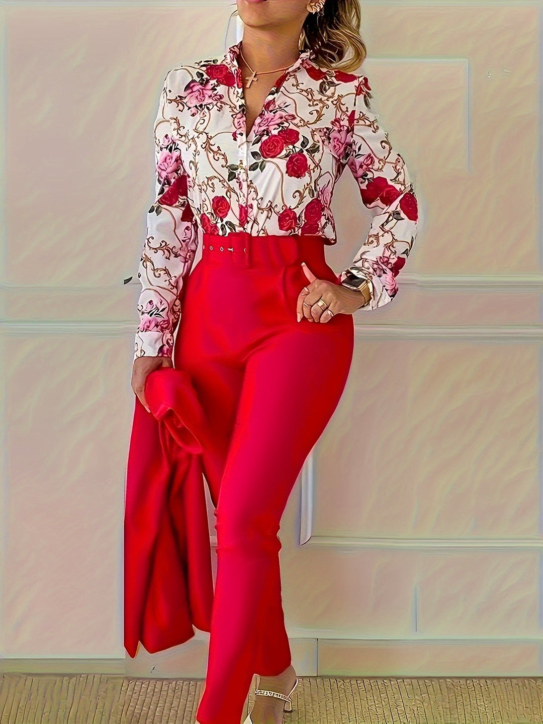 Susanna | Elegante Bloemige Twee-Piece Set