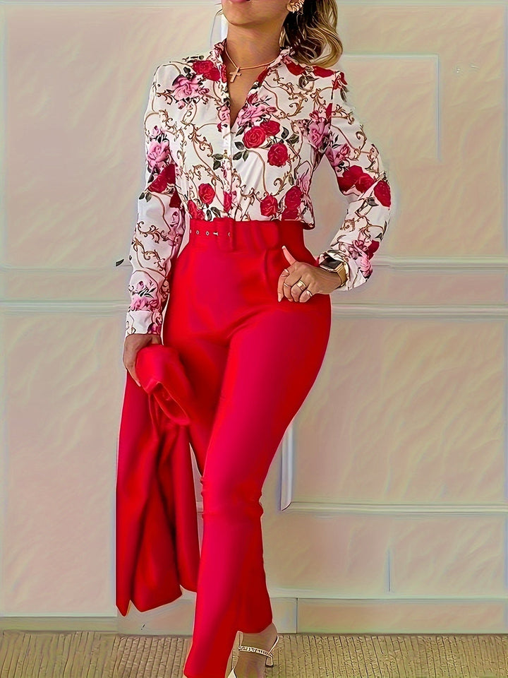 Susanna | Elegante Bloemige Twee-Piece Set