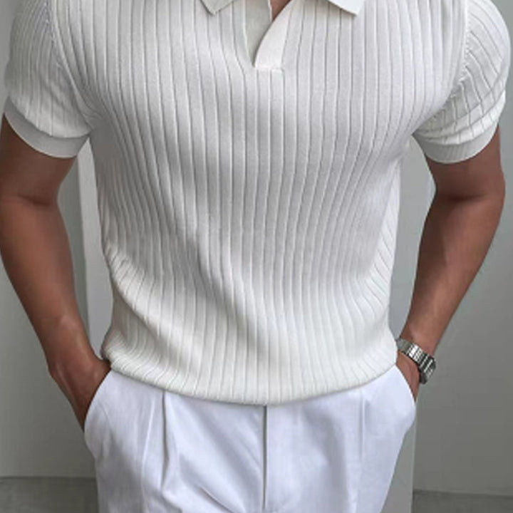 Cameron | Verfijnde Textuur Polo Shirt