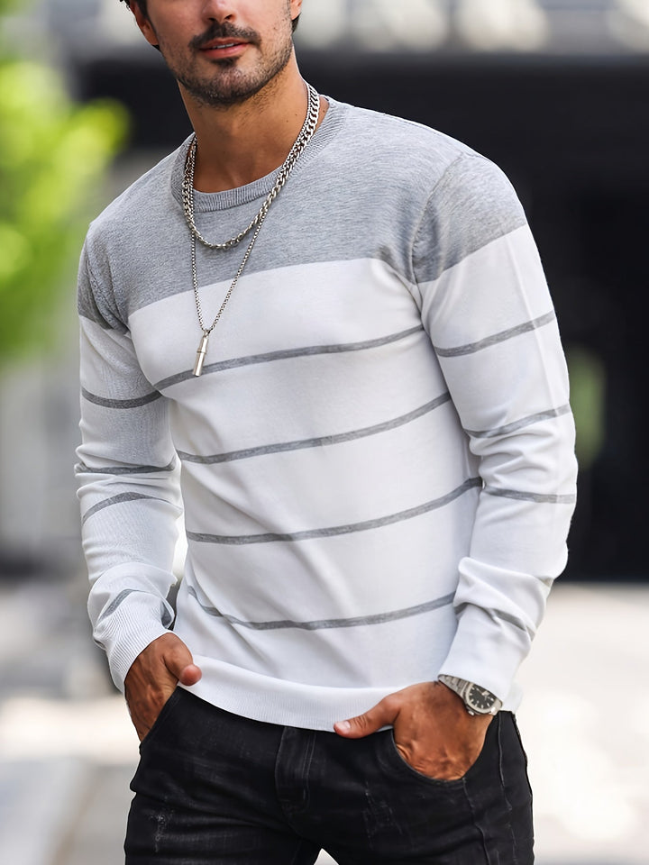 Henry | Gestreepte Crew Neck Trui