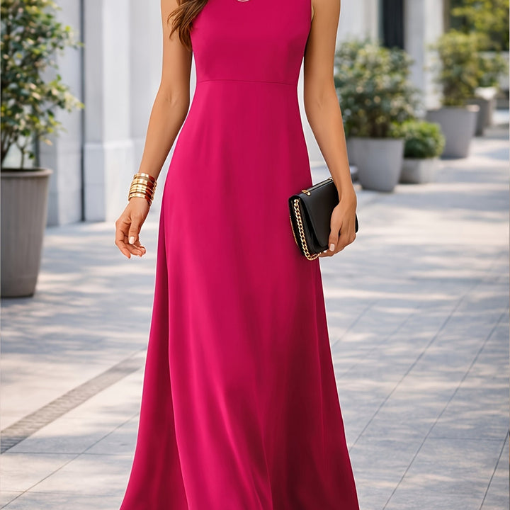Clarissa | Mouwloze Vloeiende Maxi Jurk