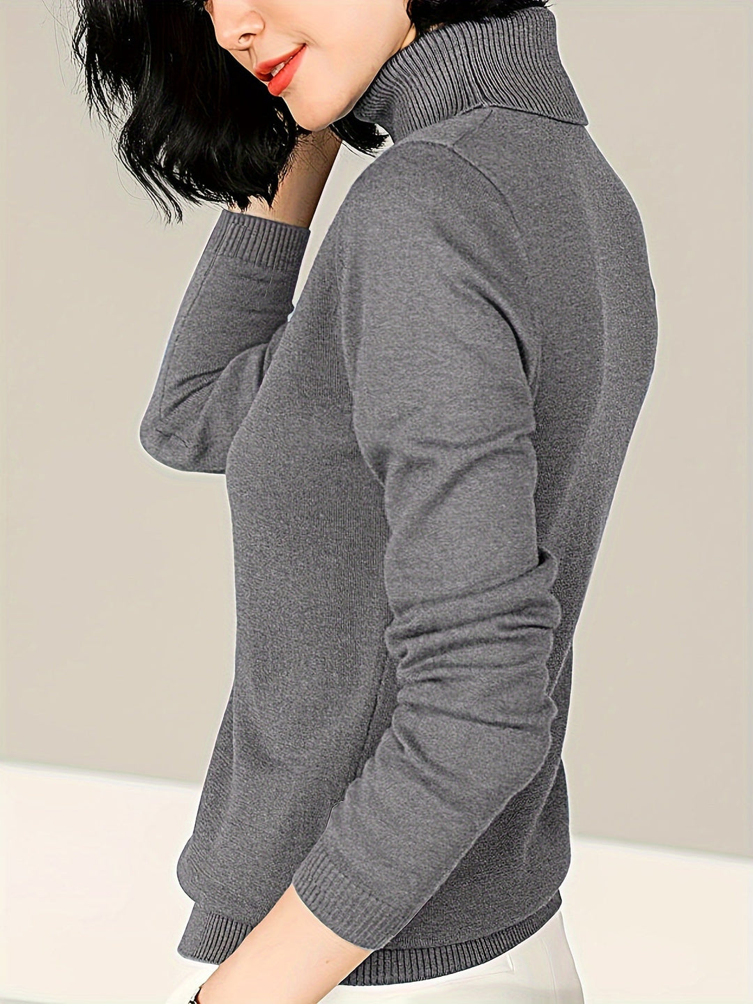 Maribel | Verfijnde Mock Neck Trui