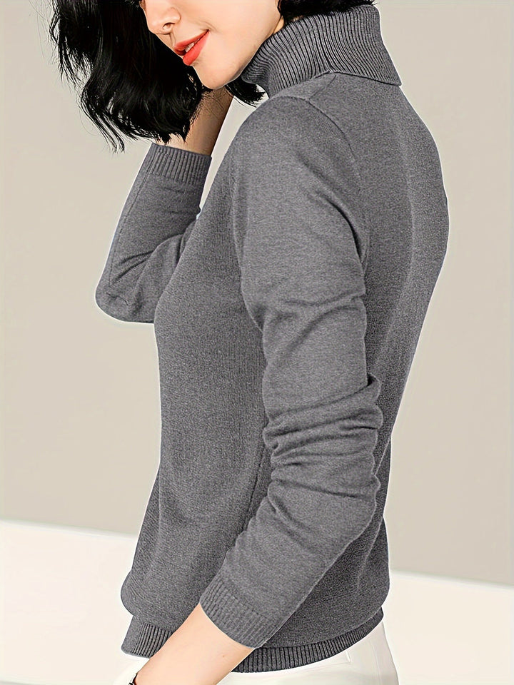 Maribel | Verfijnde Mock Neck Trui