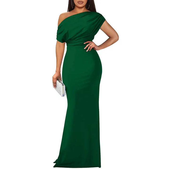 Roos | Elegante Off-Shoulder Avondjurk
