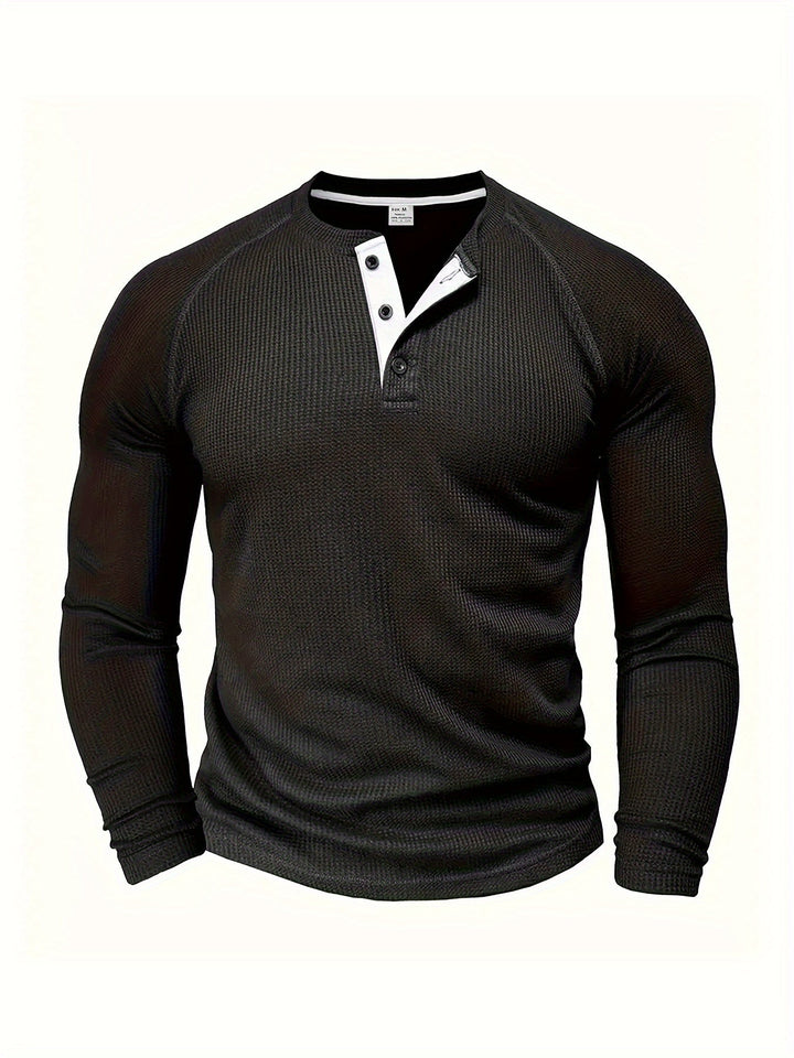 Graham | Klassieke Button Henley Shirt