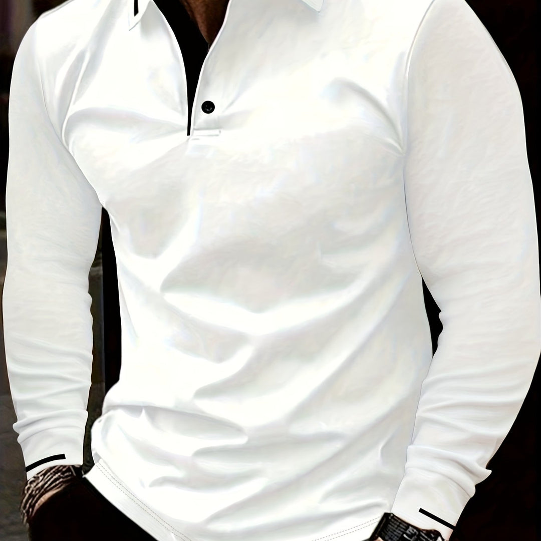 Dalton | Verfijnde Lange Mouwen Polo Shirt