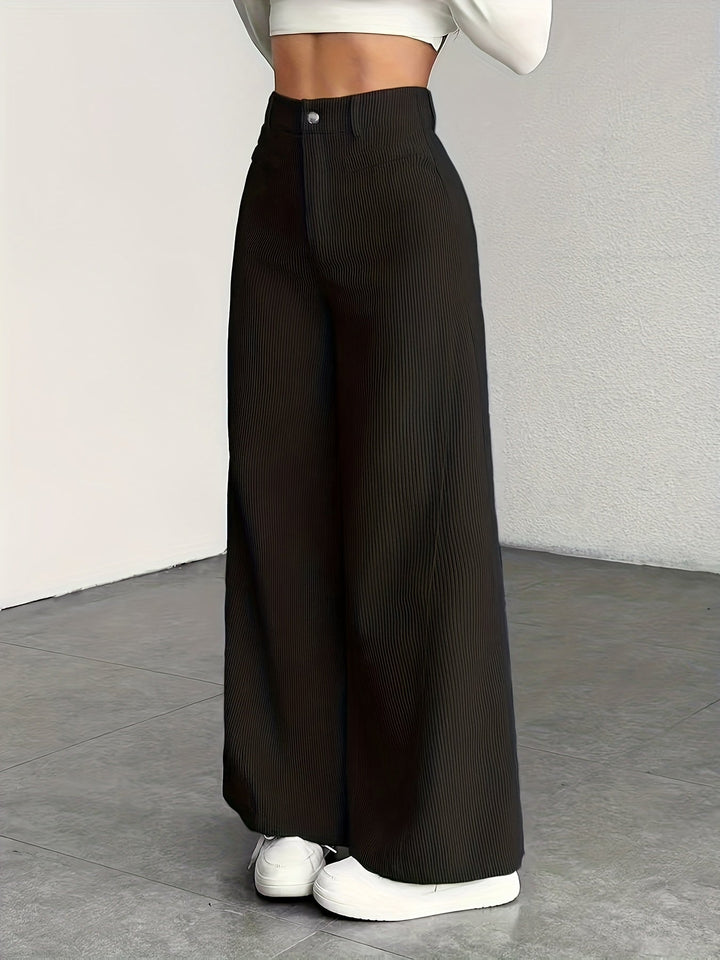 Kimberly | Hoge Taille Wijde Pantalon