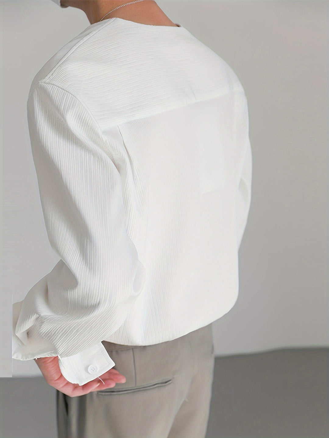Franklin | Kraagloze V-hals Shirt
