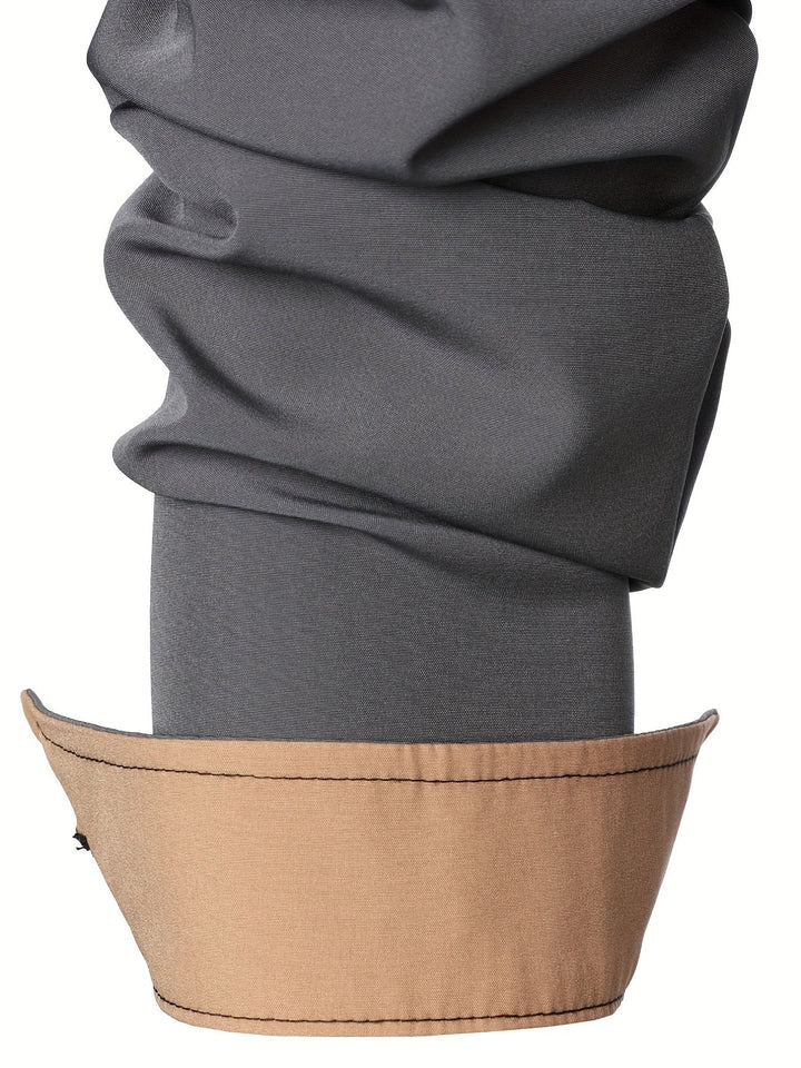 Lucille | Contrast-Trim Lange Mouw Shirt
