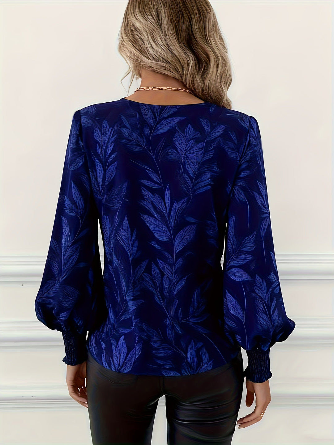 Elena | Botanische V-Hals Blouse