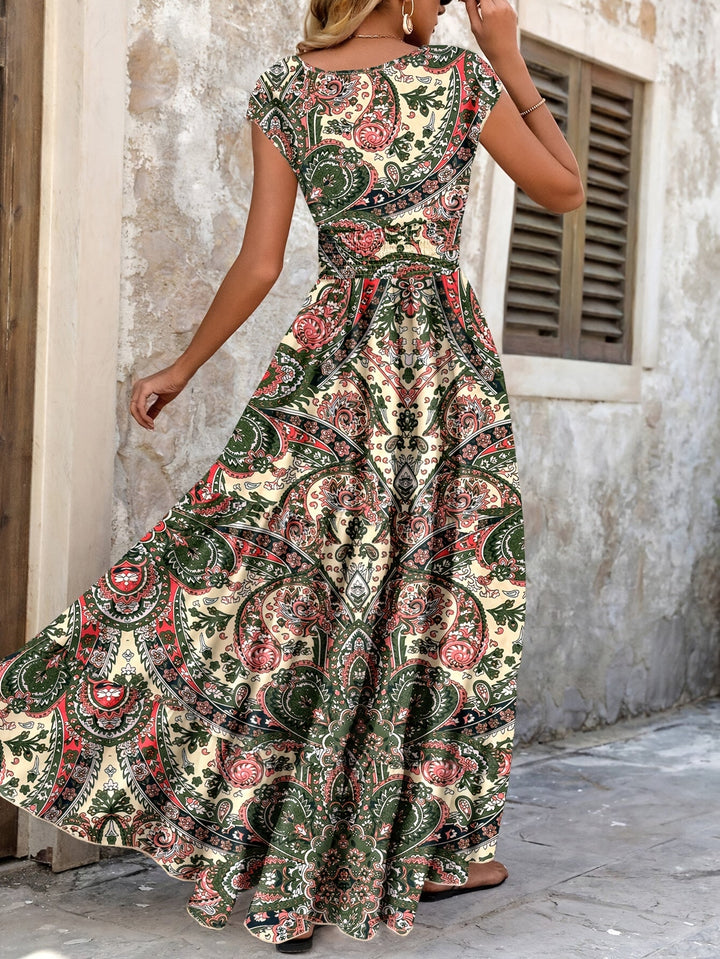 Roberta | Bohemian Paisley Maxi Jurk