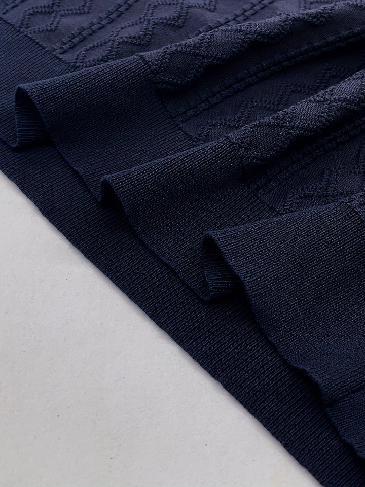 Barrett | Getextureerde Polo met Contrastkraag