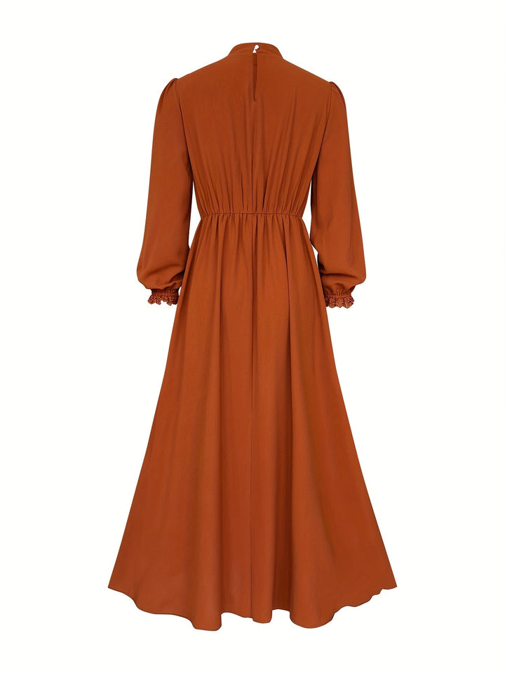 Emmeline | Vintage Plissé Maxi Jurk