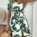 Nadine | One-Shoulder Puff Sleeve Dress
