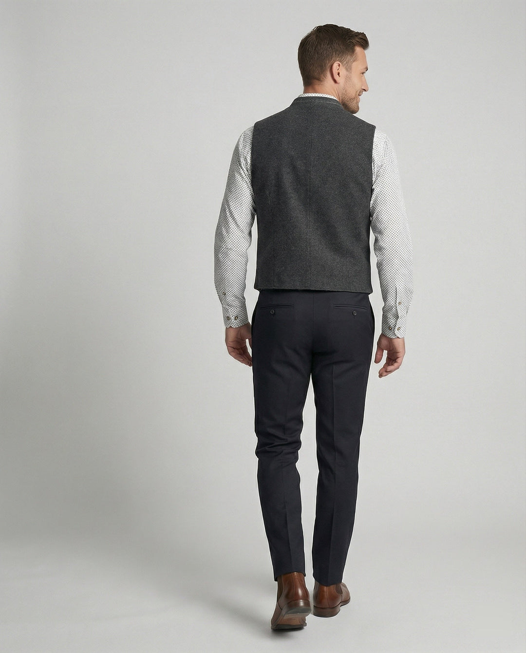 Frederick | Traditionele Staande-Kraag Vest