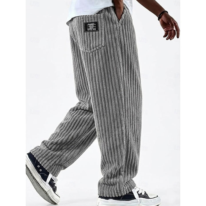 Bradford | Geribbelde Rechte Broek