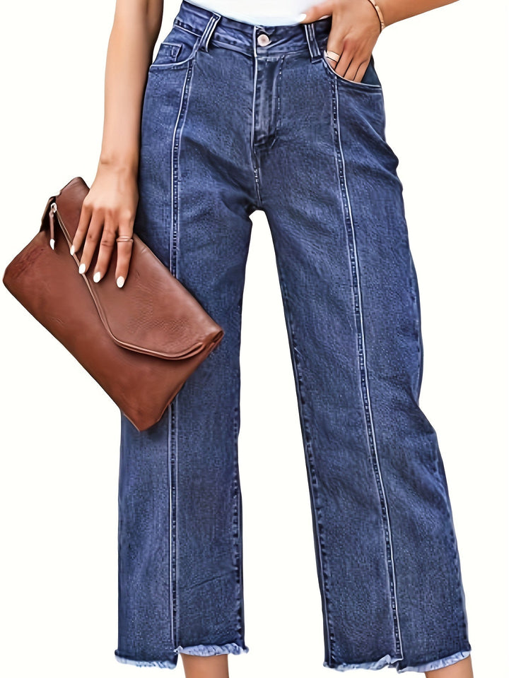 Denise | Op Maat Gemaakte Cropped Rechte Jeans