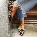 Stijlvolle | Elegante Leopard T-Strap Ballerina's