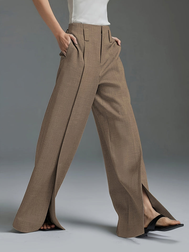 Lorraine | Wijde Pijpen Split Broek
