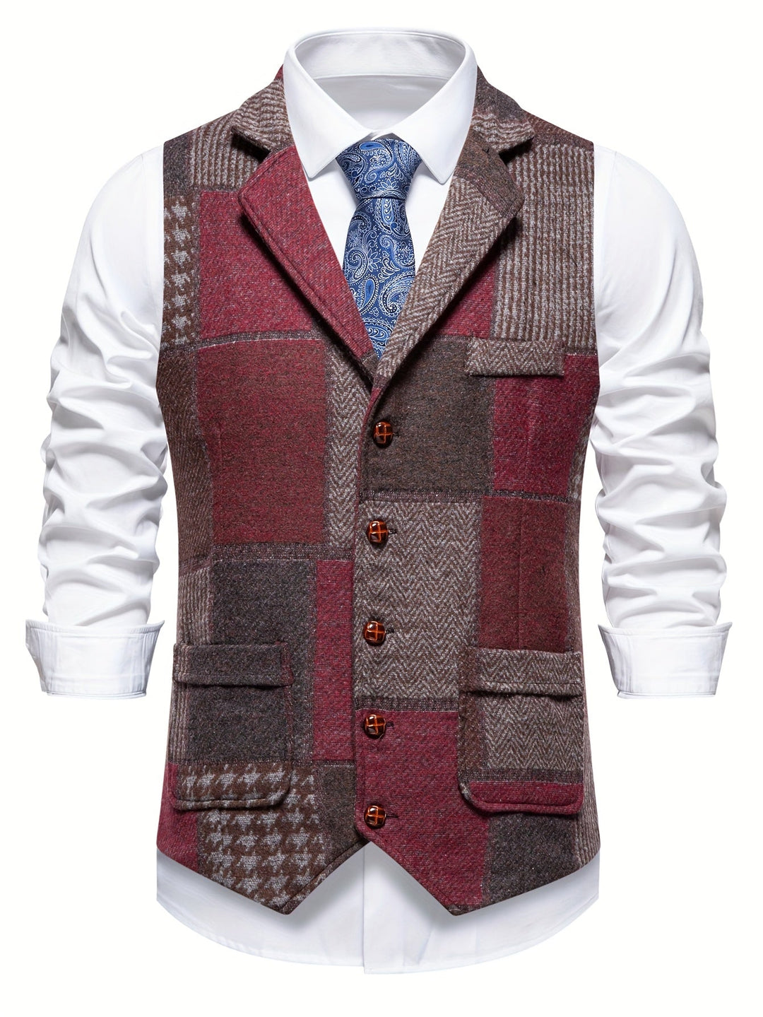 Tobias | Patchwork Op maat Gemaakt Vest