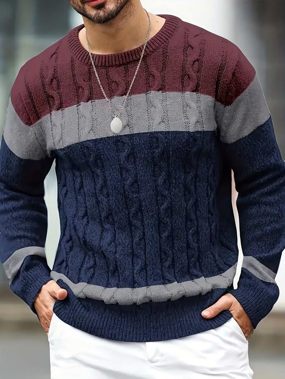 Mason | Klassieke Kabelgebreide Pullover