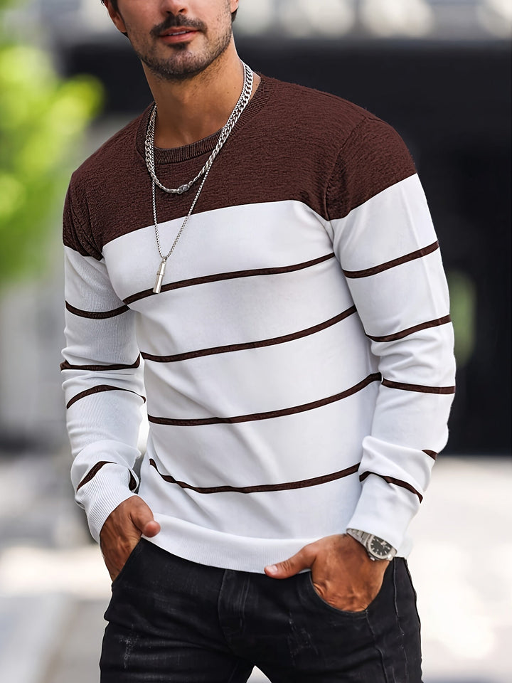 Henry | Gestreepte Crew Neck Trui