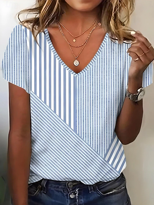 Blythe | Gestreepte V-hals Top