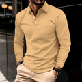 Luca | Slim Casual Polo met Lange Mouwen