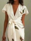 Vera | Wrap-Front Midi Jurk