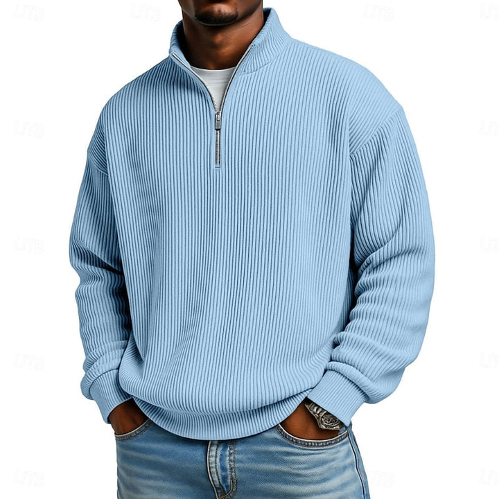 Harlan | Geribbelde Quarter-Zip Pullover